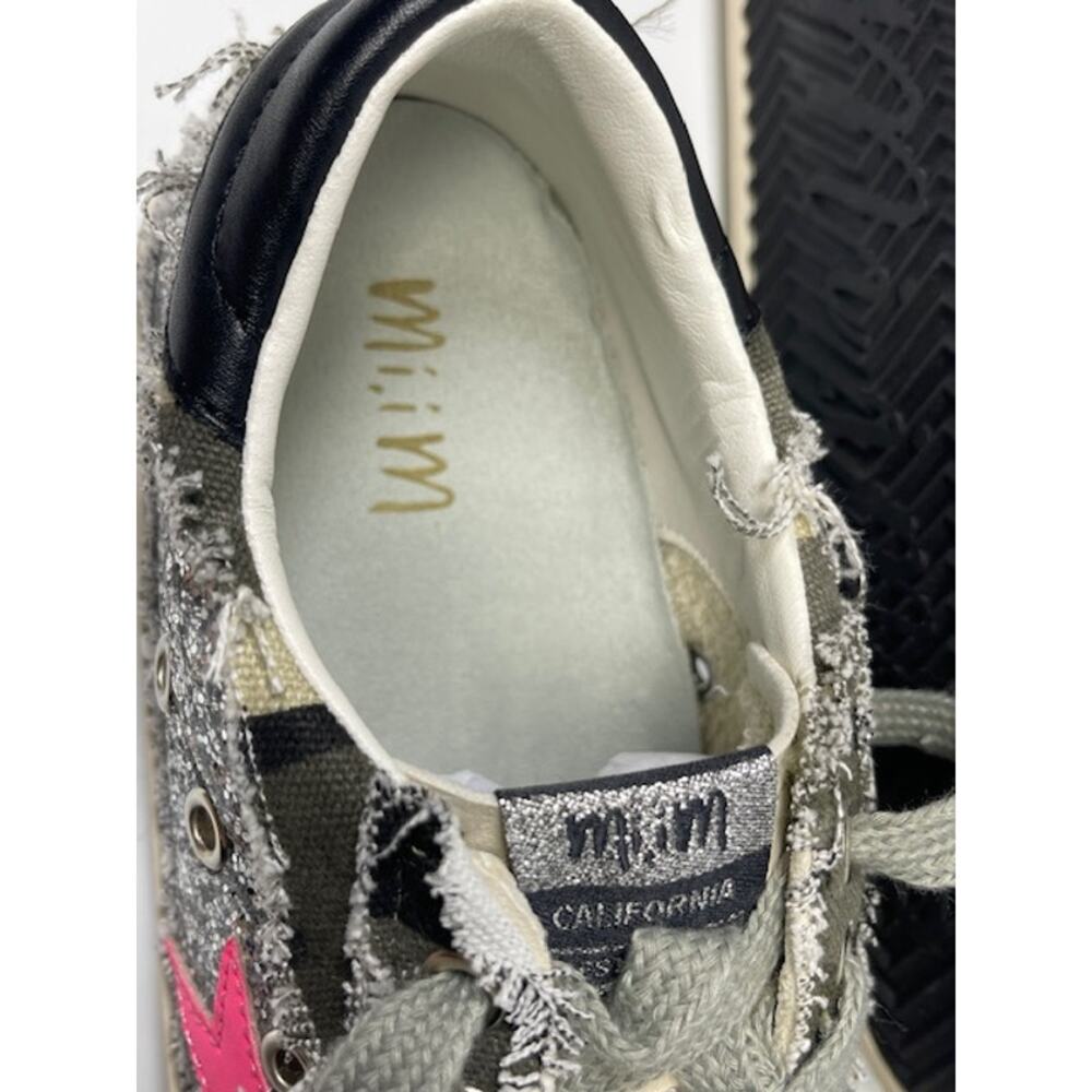 Mi.iM Grande Rubber Sole Lace-up Contrast Glitters Star Sneakers, Size 7.5 - Picture 10 of 14